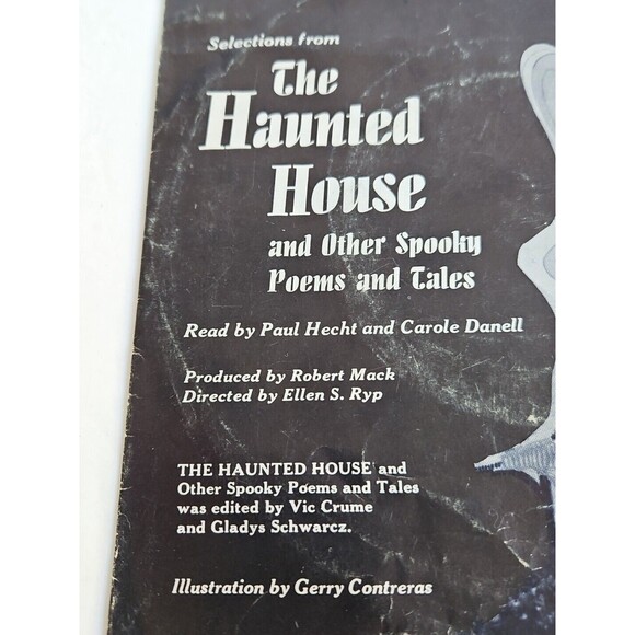 1970 The Haunted House and Other Spooky Poems & Tales 33rpm Scholastic Halloween - Picture 4 of 10